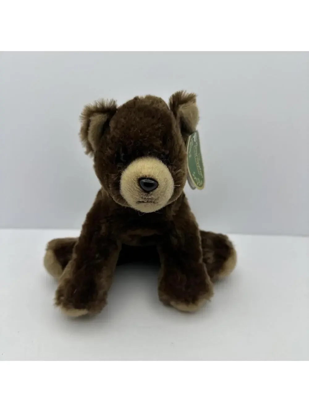 Bearington Collection Lil' Grizby Plush Brown Grizzly Bear Stuffed Animal, 7 In